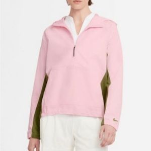 Nike Golf Repel Golf Pullover 1/2 Zip Jacket with Hood Pale Pink Size XS…